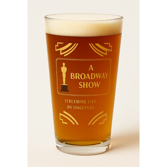 A Broadway Show Beer Glass